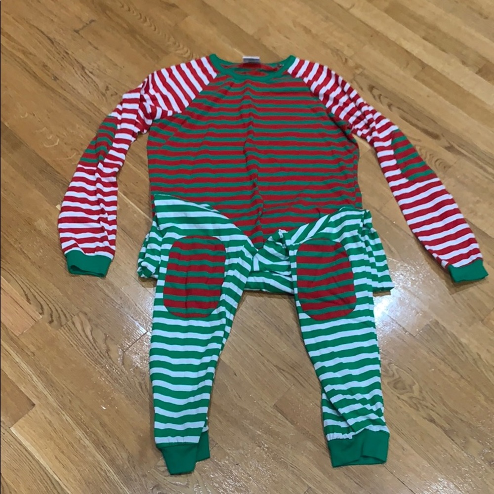 Festive cotton blend holiday pajama set
